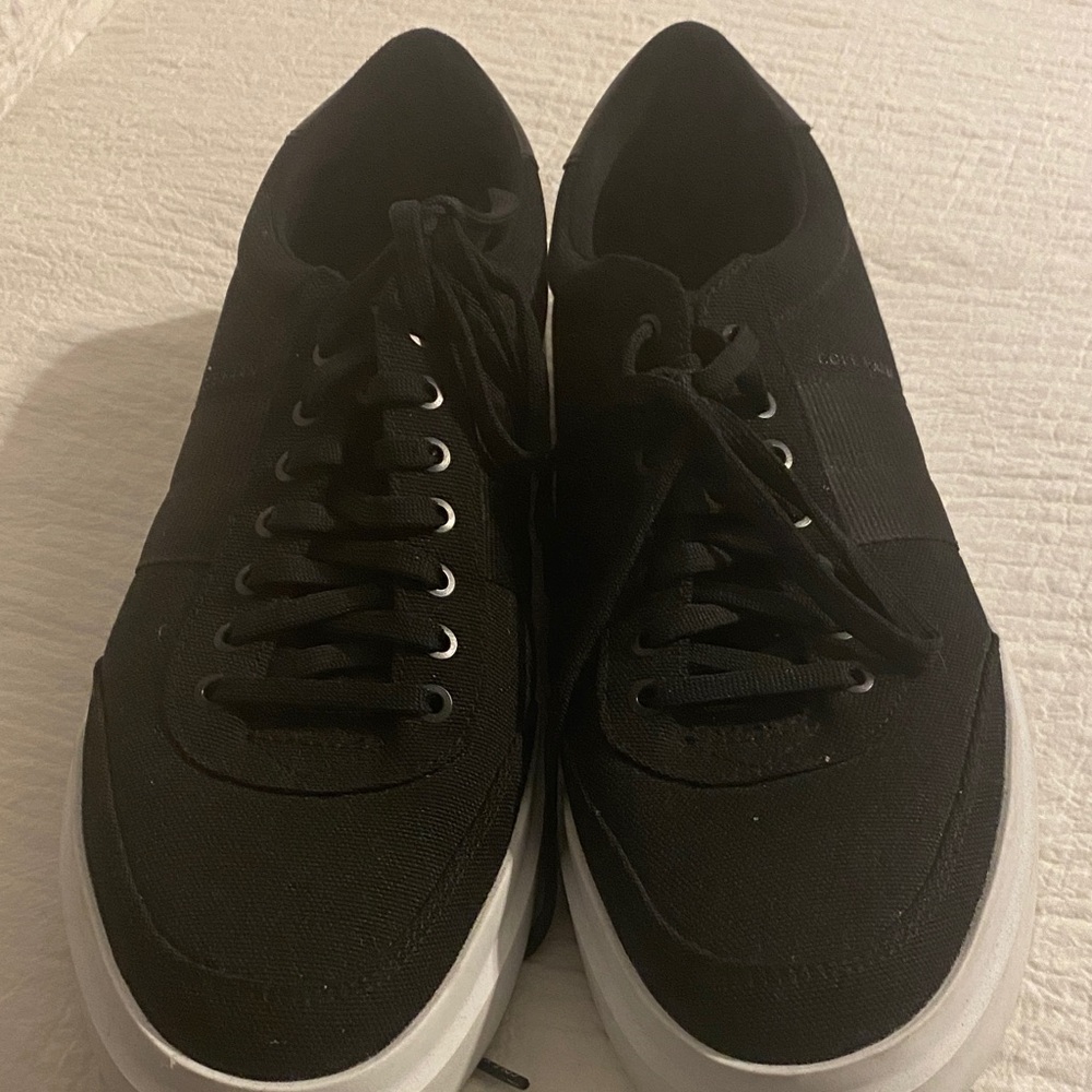 Cole Haan Black Knit Lace-Up Men's Sneakers